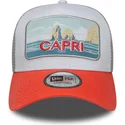 cepur-izliekta-truckeris-oranzs-snapback-italy-a-frame-summer-no-new-era