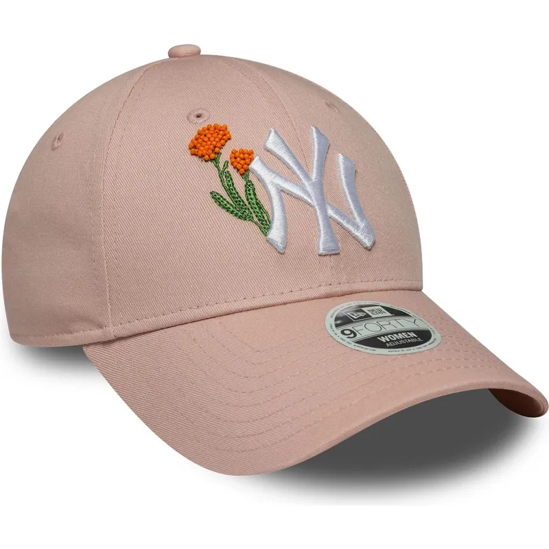 cepur-izliekta-roza-regulejama-lente-9forty-beaded-no-new-york-yankees-mlb-no-new-era