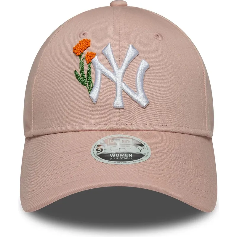 cepur-izliekta-roza-regulejama-lente-9forty-beaded-no-new-york-yankees-mlb-no-new-era