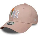 cepur-izliekta-roza-regulejams-9forty-beaded-no-new-york-yankees-mlb-no-new-era