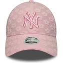 cepur-izliekta-roza-regulejams-9forty-floral-towelling-no-new-york-yankees-mlb-no-new-era