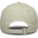 new-era-curved-brim-women-9twenty-linen-new-york-yankees-mlb-beige-adjustable-cap-with-beige-logo