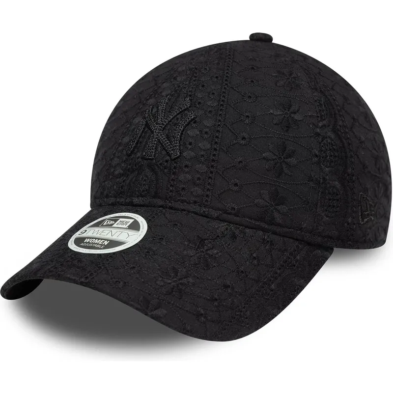 cap-izliekta-black-adjustable-strap-9twenty-broderie-no-new-york-yankees-mlb-no-new-era