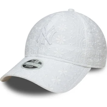 Cap izliekta white adjustable strap 9TWENTY Broderie no New York Yankees MLB no New Era
