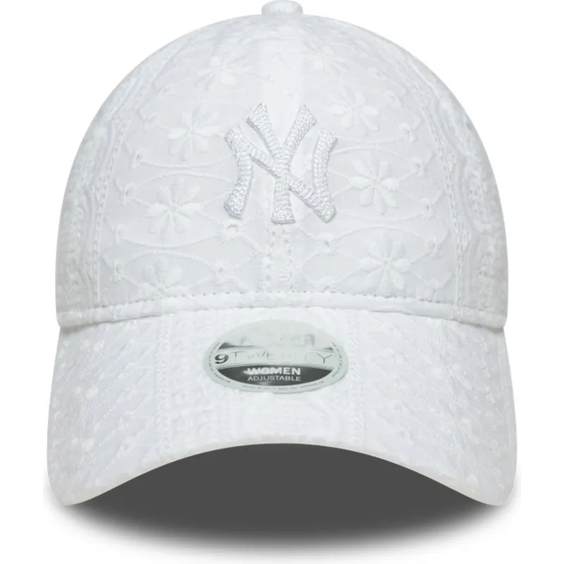 cap-izliekta-white-adjustable-strap-9twenty-broderie-no-new-york-yankees-mlb-no-new-era