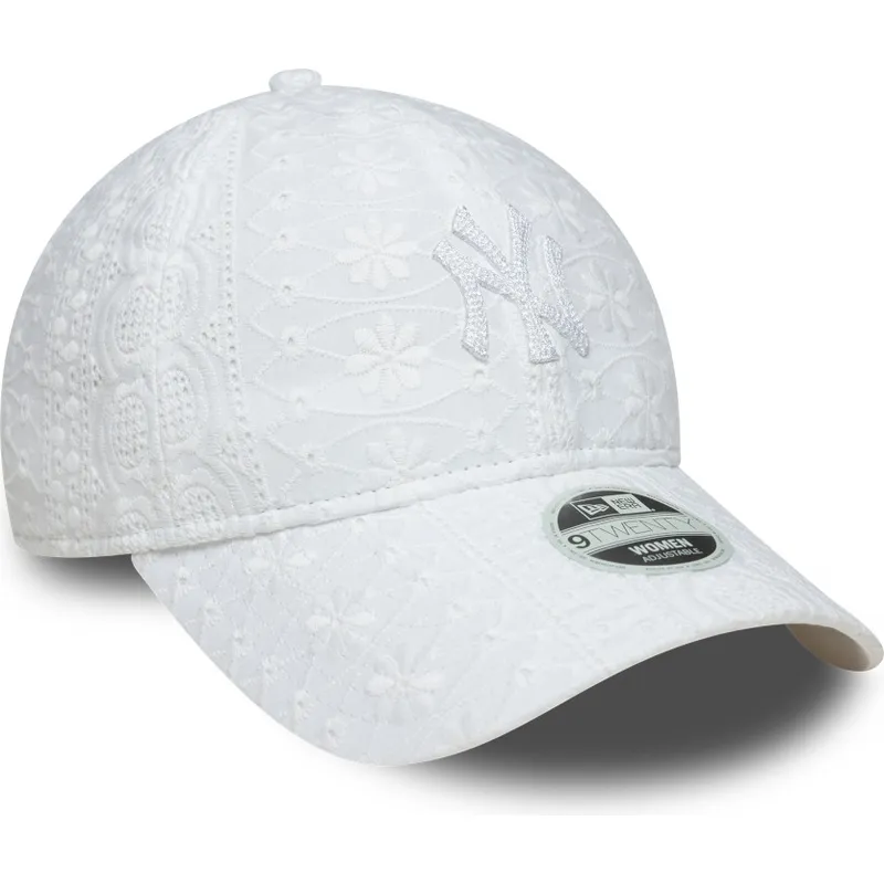 cap-izliekta-white-adjustable-strap-9twenty-broderie-no-new-york-yankees-mlb-no-new-era