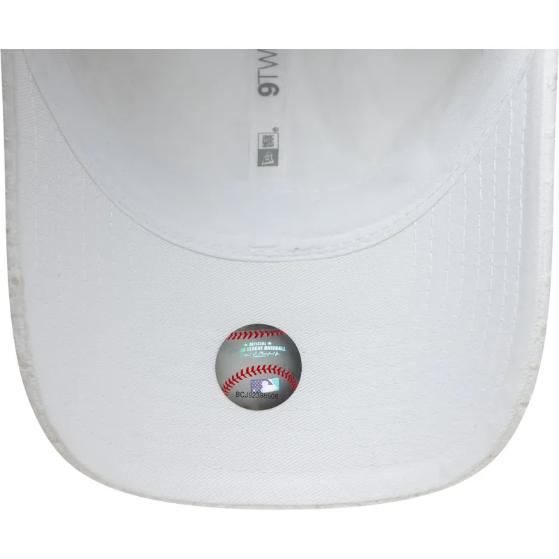 cap-izliekta-white-adjustable-strap-9twenty-broderie-no-new-york-yankees-mlb-no-new-era