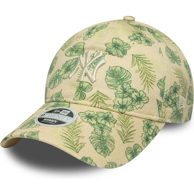 cepur-izliekta-bess-regulejama-lente-9twenty-all-over-print-tropical-no-new-york-yankees-mlb-no-new-era