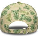cap-izliekta-beige-adjustable-strap-9twenty-all-over-print-tropical-no-new-york-yankees-mlb-no-new-era