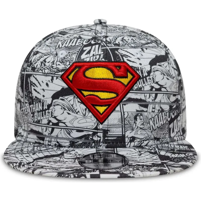 cepur-plakana-melns-snapback-berniem-9fifty-all-over-print-no-superman-dc-comics-no-new-era