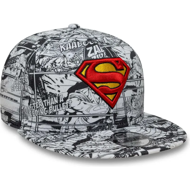 cepur-plakana-melns-snapback-berniem-9fifty-all-over-print-no-superman-dc-comics-no-new-era