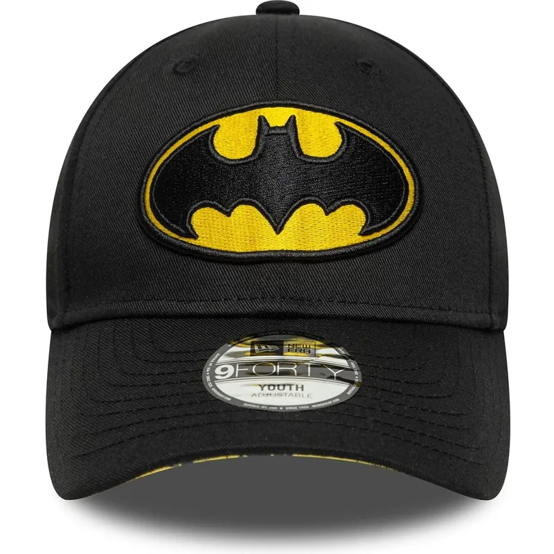 cepur-izliekta-melns-regulejams-berniem-9forty-all-over-print-no-batman-dc-comics-no-new-era