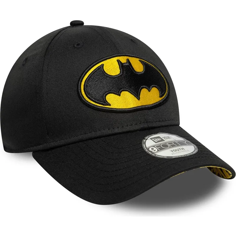 cepur-izliekta-melns-regulejams-berniem-9forty-all-over-print-no-batman-dc-comics-no-new-era