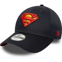 new-era-9forty-dc-comics-superman-all-over-print-verstellbare-marineblaue-kinder-cap