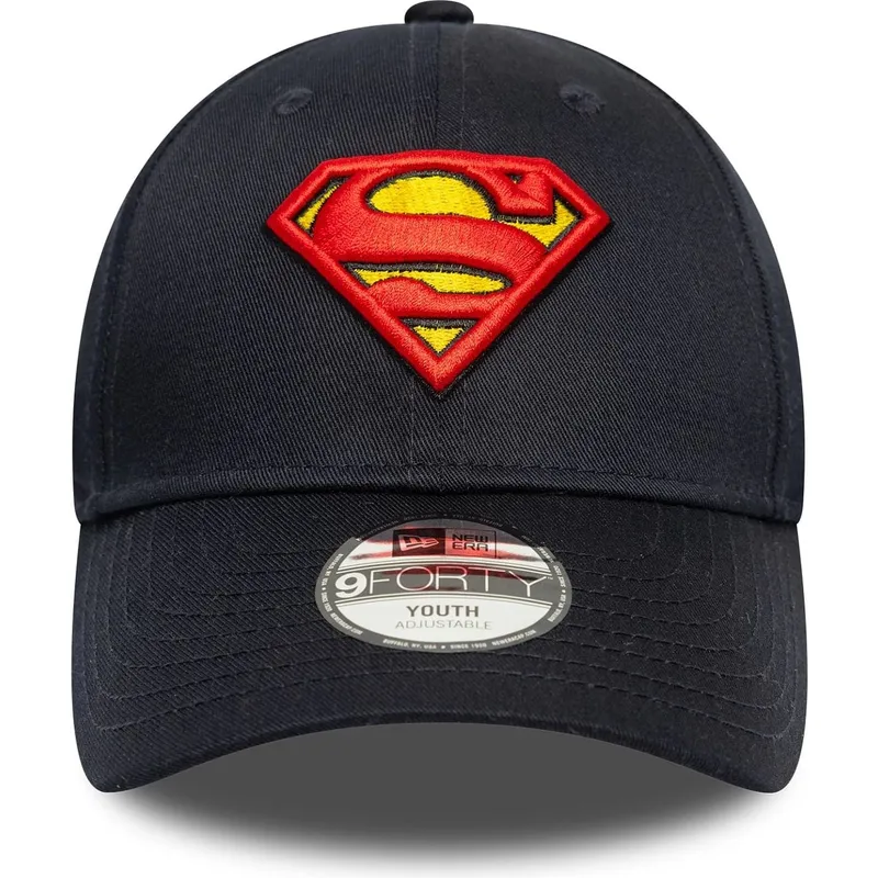 cepur-izliekta-tumsi-zils-regulejams-berniem-9forty-all-over-print-no-superman-dc-comics-no-new-era