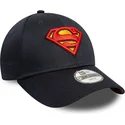 new-era-9forty-dc-comics-superman-all-over-print-verstellbare-marineblaue-kinder-cap