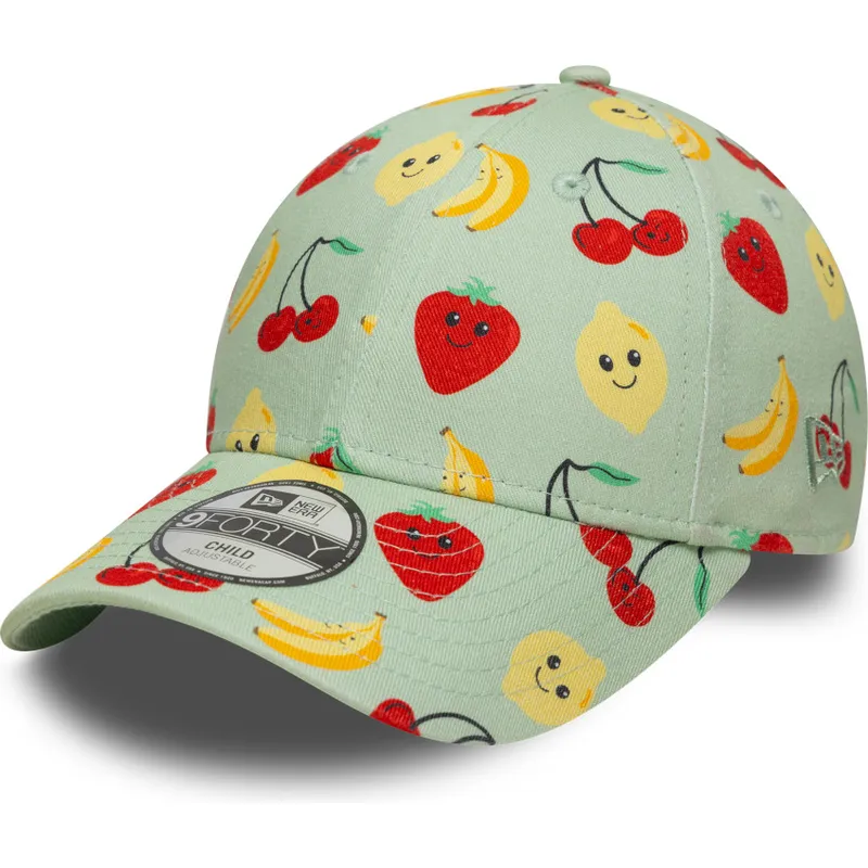 cepur-izliekta-zals-regulejams-berniem-9forty-all-over-print-fruit-no-new-era