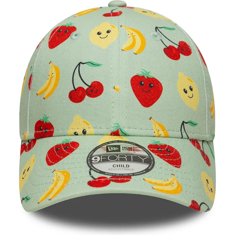 cepur-izliekta-zals-regulejams-berniem-9forty-all-over-print-fruit-no-new-era