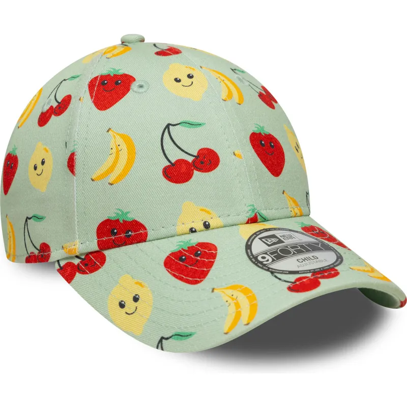 cepur-izliekta-zals-regulejams-berniem-9forty-all-over-print-fruit-no-new-era