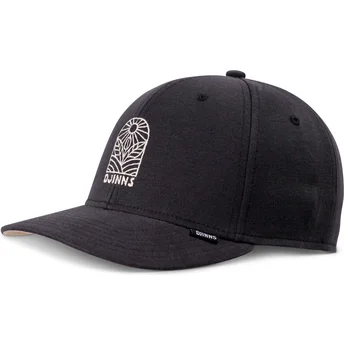 Czarna czapka z daszkiem typu snapback TrueFit Leaf Sun od Djinns