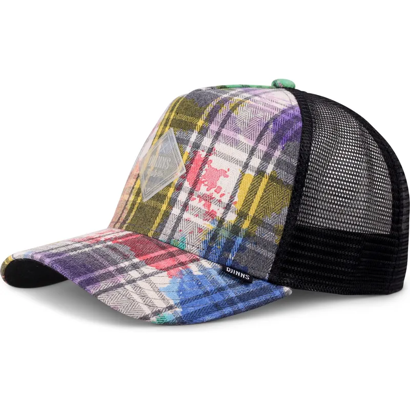 cepur-izliekta-truckeris-daudzkrasains-snapback-hft-dirty-check-no-djinns