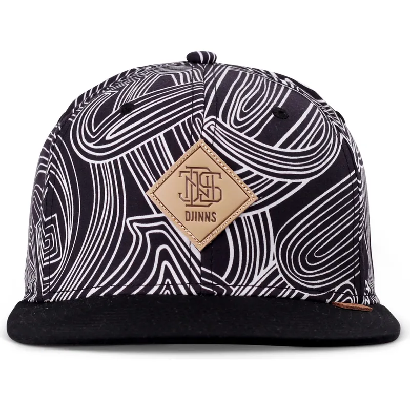 cepur-plakana-melns-snapback-ma-pattern-no-djinns cepur-plakana-melns-snapback-ma-pattern-no-djinns