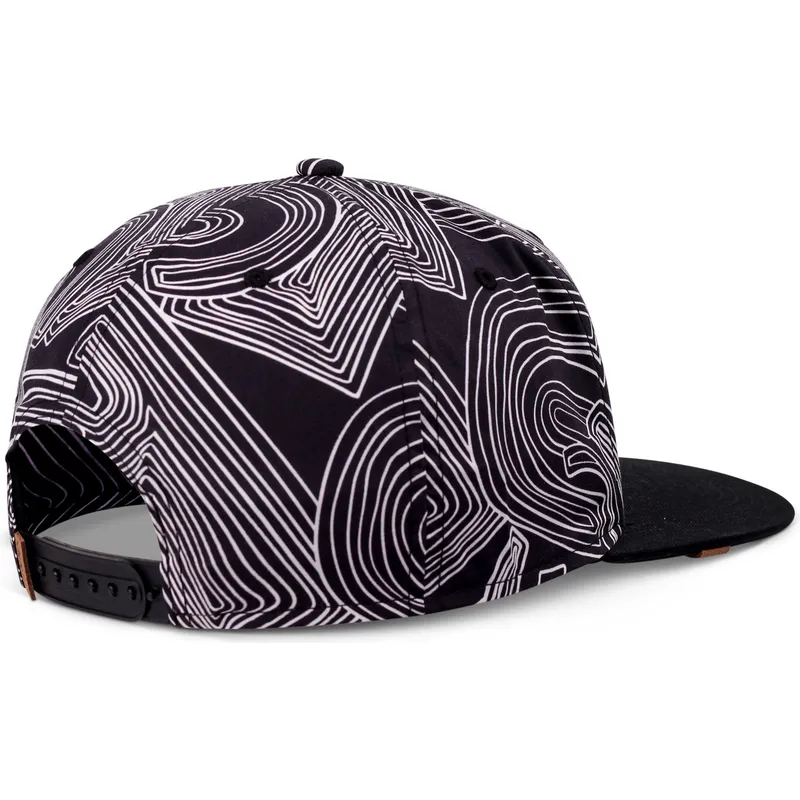 cepur-plakana-melns-snapback-ma-pattern-no-djinns cepur-plakana-melns-snapback-ma-pattern-no-djinns