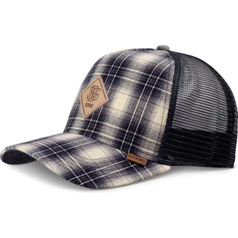 Cepur izliekta šoferis zils snapback Check HFT Denim Wishy no Djinns