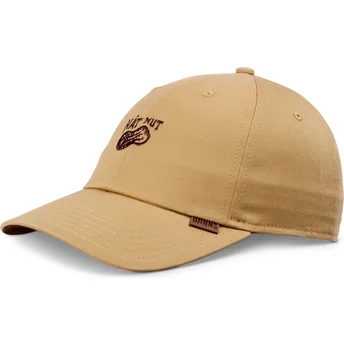 Regulowana brązowa czapka z daszkiem Dad Hat Nut od Djinns