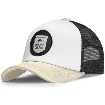 Czapka trucker beżowa Classic od Oblack