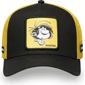 schwarze-und-gelbe-trucker-kappe-gaston-lagaffe-hea-von-capslab