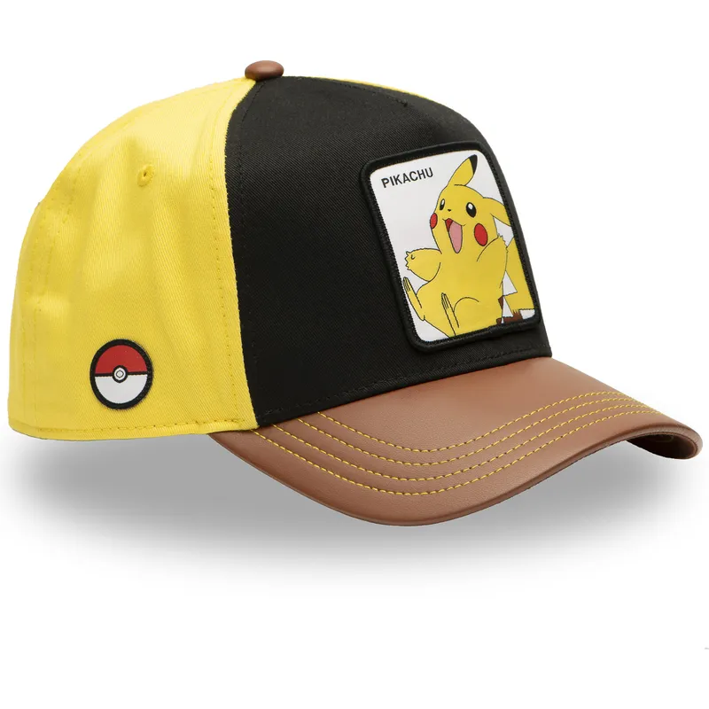 czapka-z-daszkiem-czarna-zolta-i-brazowa-snapback-pikachu-pmk6-pik-pokemon-od-capslab