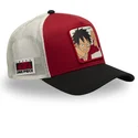 capslab-one-piece-op5-red-monkey-d-luffy-rot-weiss-schwarze-trucker-kappe