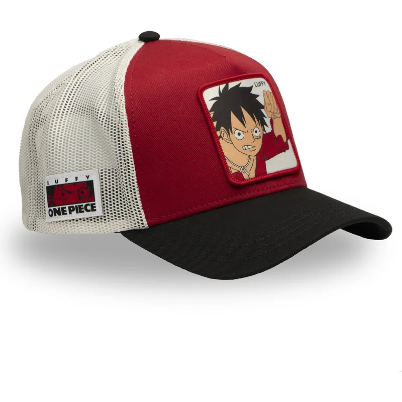 cepur-izliekta-truckeris-sarkans-snapback-op5-red-monkey-d-luffy-one-piece-no-capslab