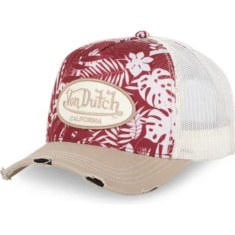Cepur izliekta truckeris sarkans snapback PRINT03 no Von Dutch