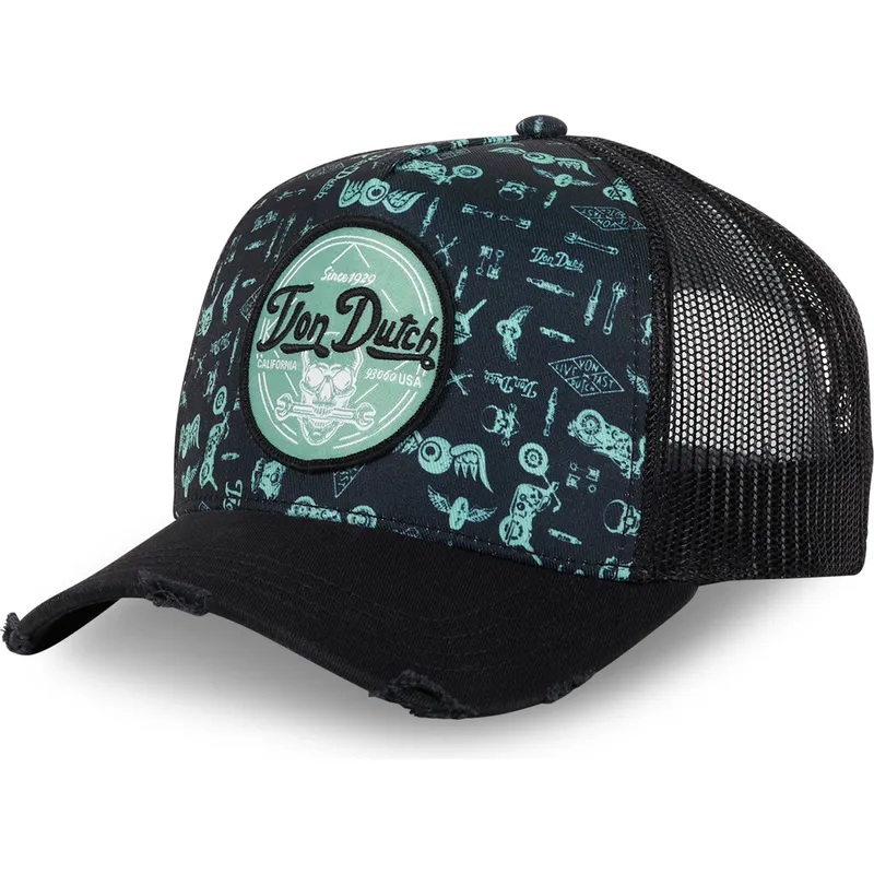 cepur-izliekta-truckeris-zils-snapback-print04-no-von-dutch