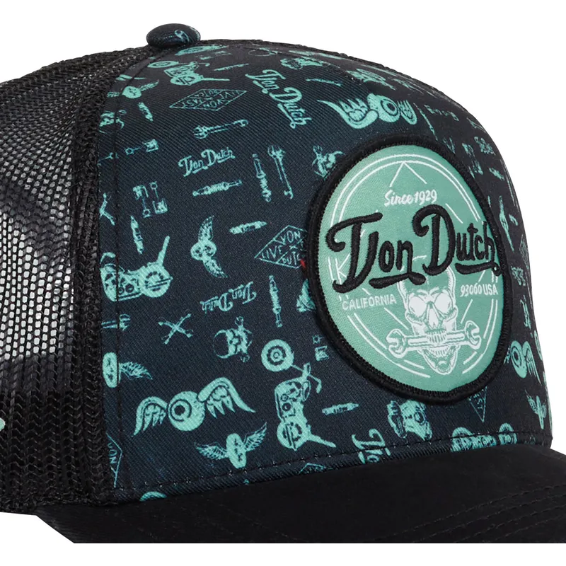 cepur-izliekta-truckeris-zils-snapback-print04-no-von-dutch