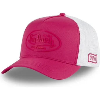 Von Dutch Trucker-Cap Rosa und Weiß FLUO01
