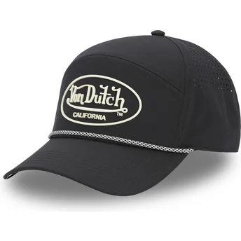 Czarna zakrzywiona czapka regulowana CORD04 od Von Dutch