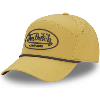 Regulowana żółta czapka z zakrzywionym daszkiem CORD05 marki Von Dutch