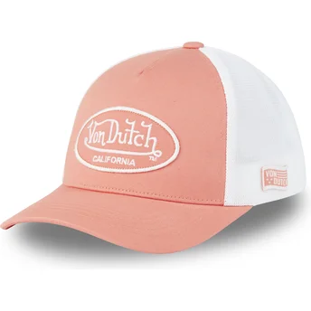 Justerbar rosa och vit trucker-keps LOF B25 från Von Dutch