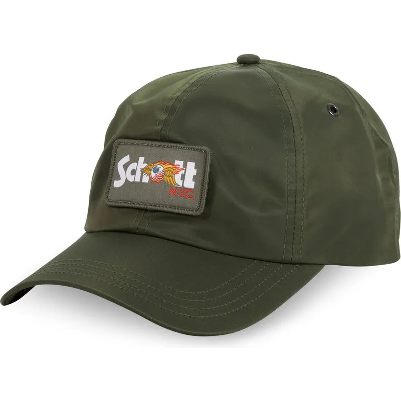 grune-verstellbare-curved-cap-jet-k-von-von-dutch-x-schott-nyc