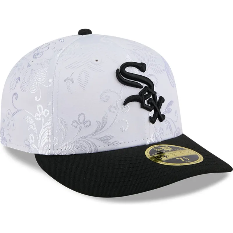 cepur-plakana-melns-pieguloss-59fifty-day-low-profile-no-chicago-white-sox-mlb-no-new-era