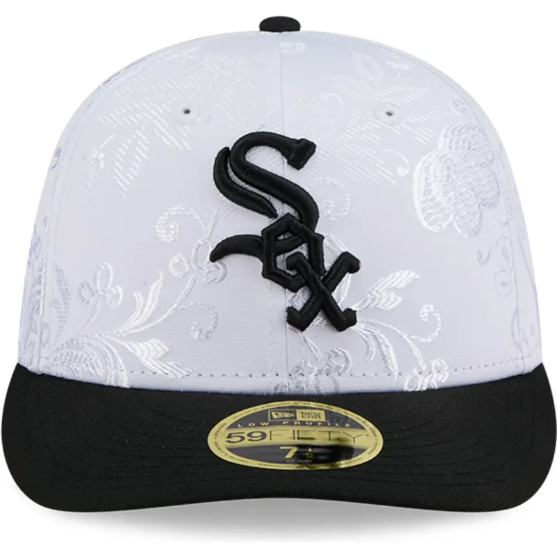 cepur-plakana-melns-pieguloss-59fifty-day-low-profile-no-chicago-white-sox-mlb-no-new-era