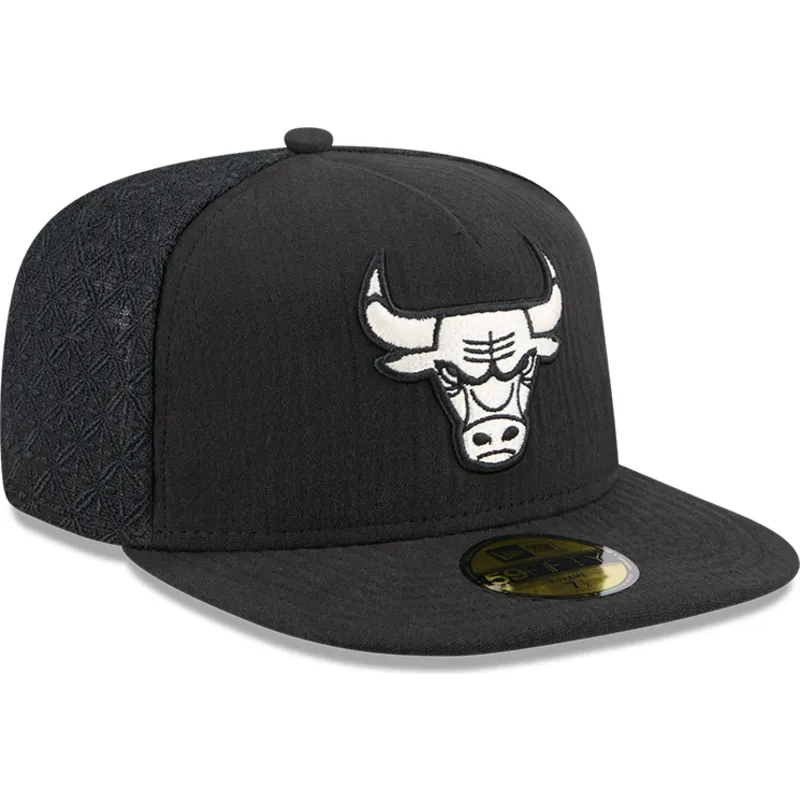cepur-plakana-melns-pieguloss-59fifty-day-a-frame-no-chicago-bulls-nba-no-new-era