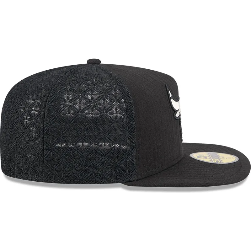 cepur-plakana-melns-pieguloss-59fifty-day-a-frame-no-chicago-bulls-nba-no-new-era