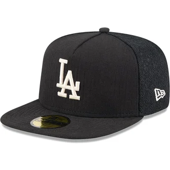 Cepur plakana melns pieguļošs 59FIFTY Day A Frame no Los Angeles Dodgers MLB no New Era