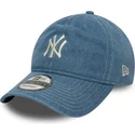 cepur-izliekta-zils-regulejams-9twenty-denim-no-new-york-yankees-mlb-no-new-era