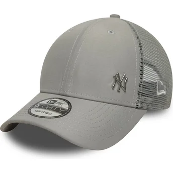 Cepur izliekta šoferis pelēks regulējama lente 9FORTY Flawless no New York Yankees MLB no New Era