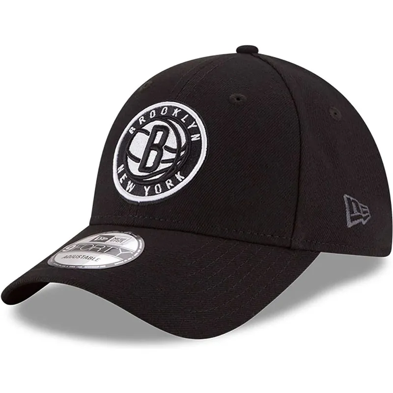 cepur-izliekta-melns-regulejama-lente-berniem-9forty-the-league-no-brooklyn-nets-nba-no-new-era